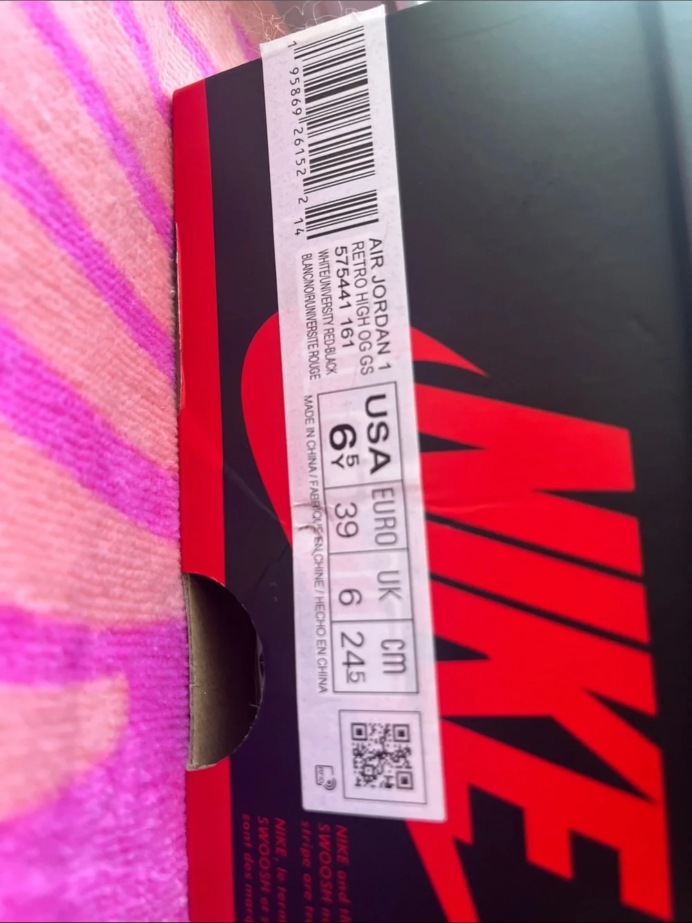 Nike Red, White & Black High-Top Basketball Sneakers